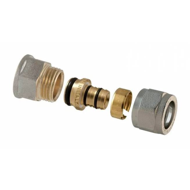 Išardomasis srieginis antgalis TDM Brass 1435, 16mm x 1/2", žalvaris/nikelis