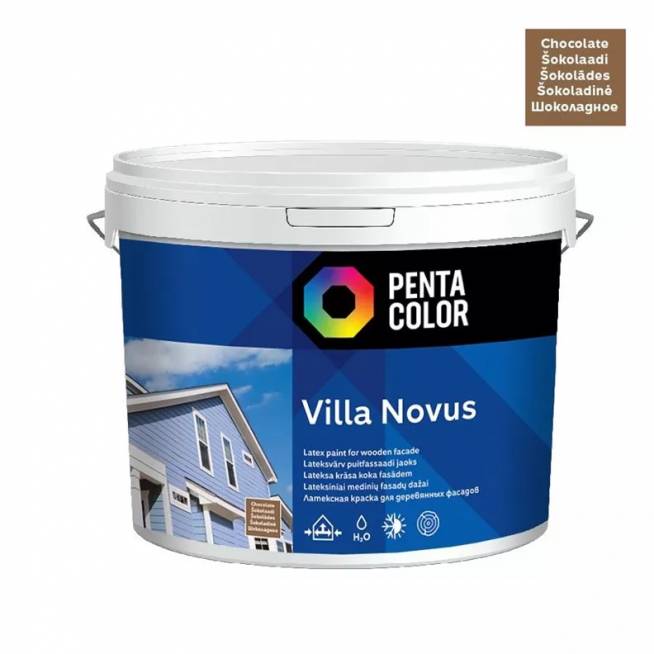 Fasado dažai Pentacolor Villa Novus, šokolado, 5 l