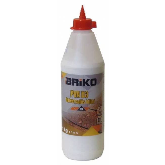 Klijai universalūs Briko PVA D3, 1 kg