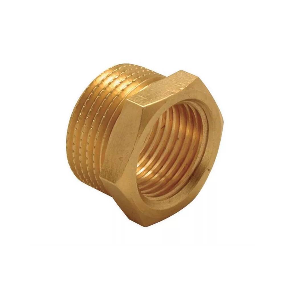 Tarpmovė TDM Brass 114, 1 colis - vidinis sriegis / 1 1/4 colio - išorinis sriegis, 1 1/4" x 1"