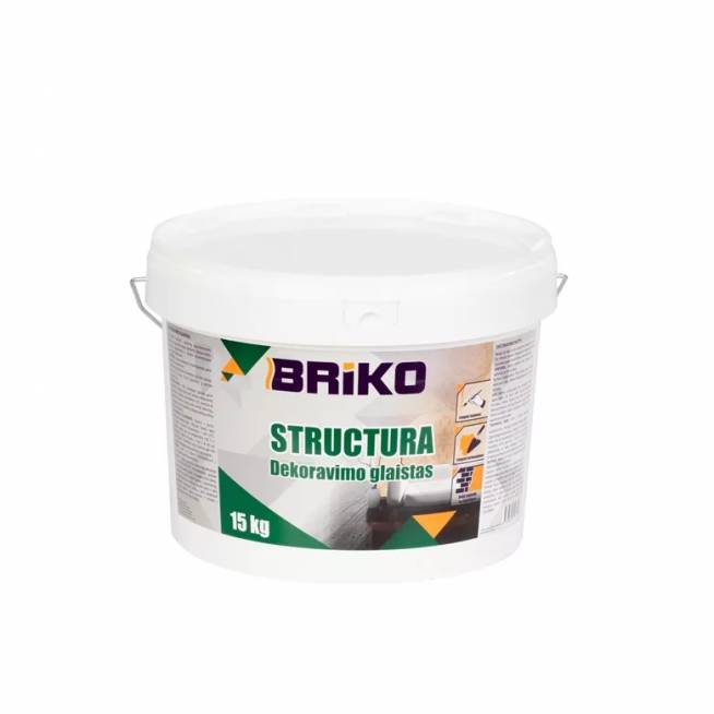 Glaistas Briko Structura, paruoštas naudoti, balta, 15 kg