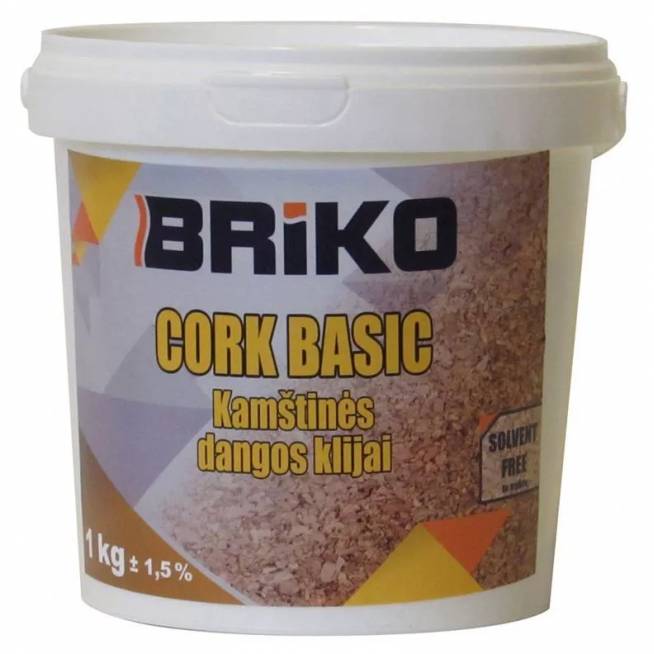 Klijai kamštinės dangos Briko Cork Basic, 1 kg