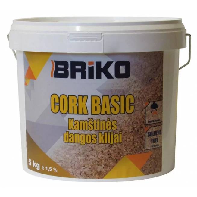 Klijai kamštinės dangos Briko Cork Basic, 5 kg