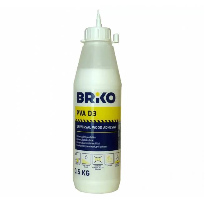 Klijai universalūs Briko PVA D3, 0.5 kg