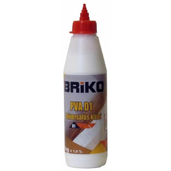 Klijai universalūs Briko PVA D1, 0.5 kg