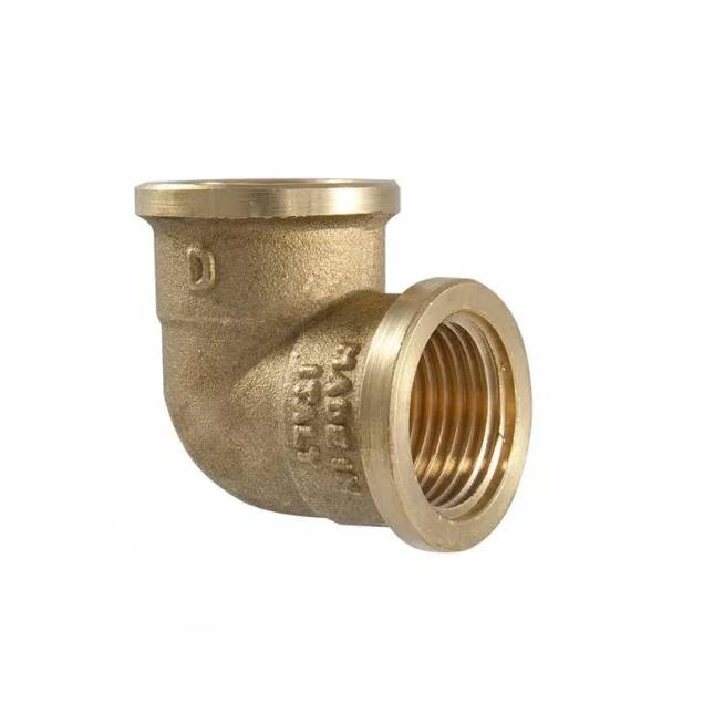 Alkūnė TDM Brass 200, 90 °, 1/2", žalvaris