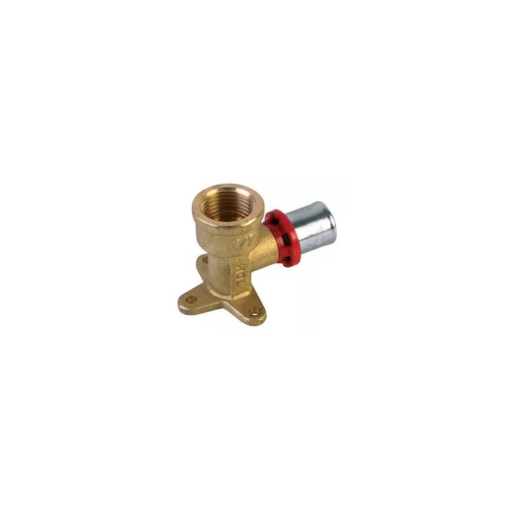 Adapteris TDM Brass 1680, 90 °, 20mm x 1/2", žalvaris