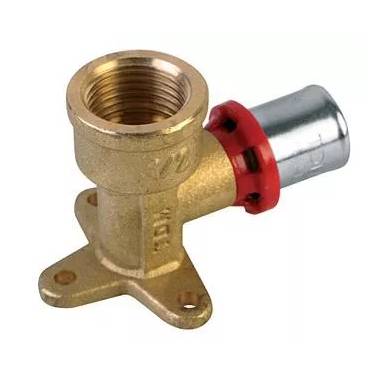 Adapteris TDM Brass 1680, 90 °, 20mm x 1/2", žalvaris