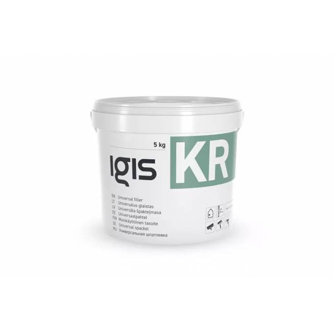 Universalusis glaistas Igis KR, paruoštas naudoti, balta, 5 kg