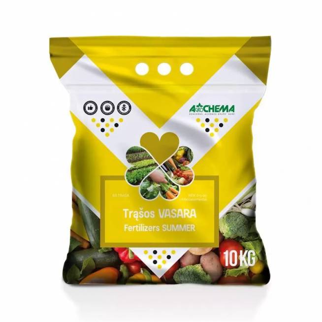 Trąšos daržovėms, gėlėms, dekoratyviniams augalams Agrochema Summer, birios, 10 kg