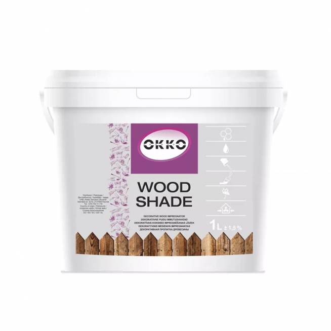 Impregnantas Okko Wood Shade, tamsaus ąžuolo, 1 l