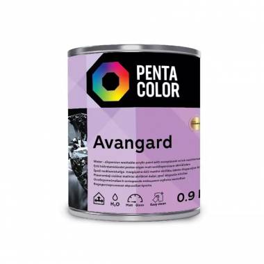 Dispersiniai dažai Pentacolor Avangard, balta, 0.9 l