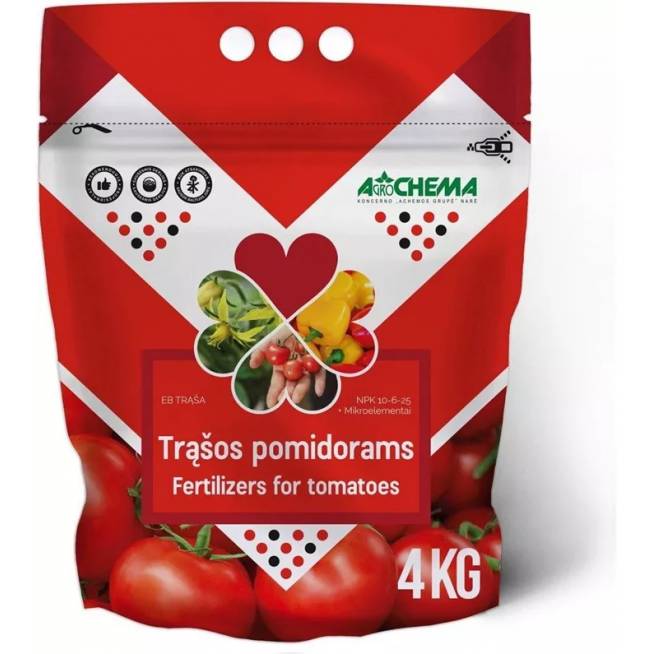 Trąšos pomidorams, paprikoms Agrochema, birios, 4 kg