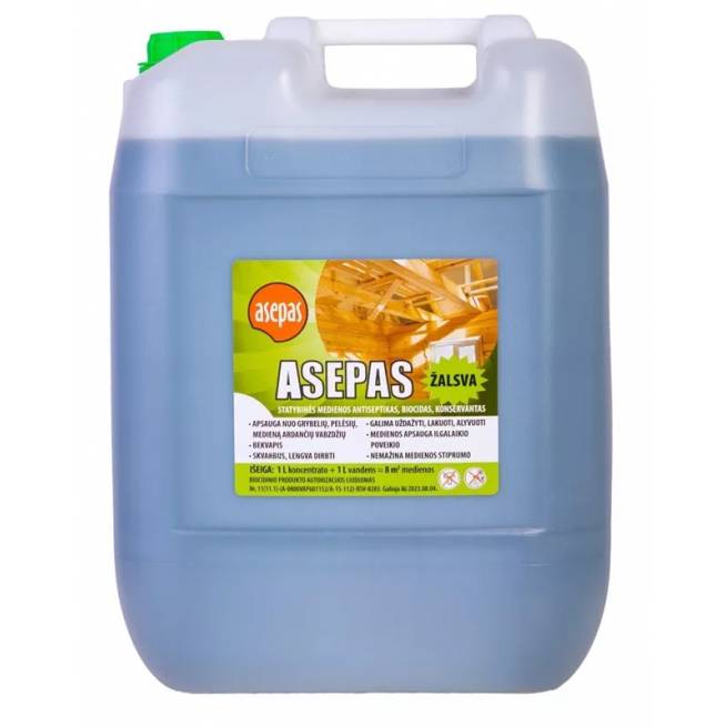 Antiseptikas Asepas, žalsva, 20 l