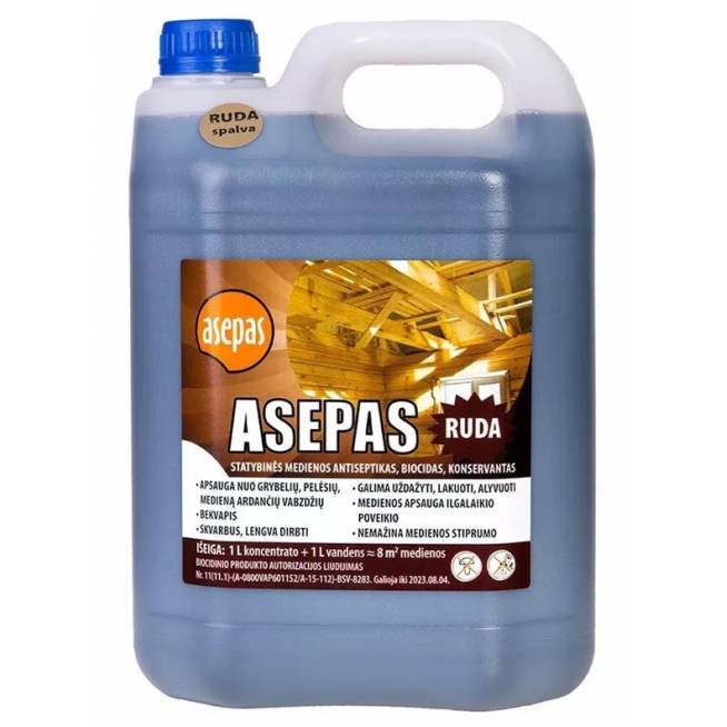 Antiseptikas Asepas, ruda, 5 l