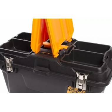 Įrankių dėžė Forte Tools MG-22, 58.2 cm x 23.4 cm x 31 cm, juoda/geltona