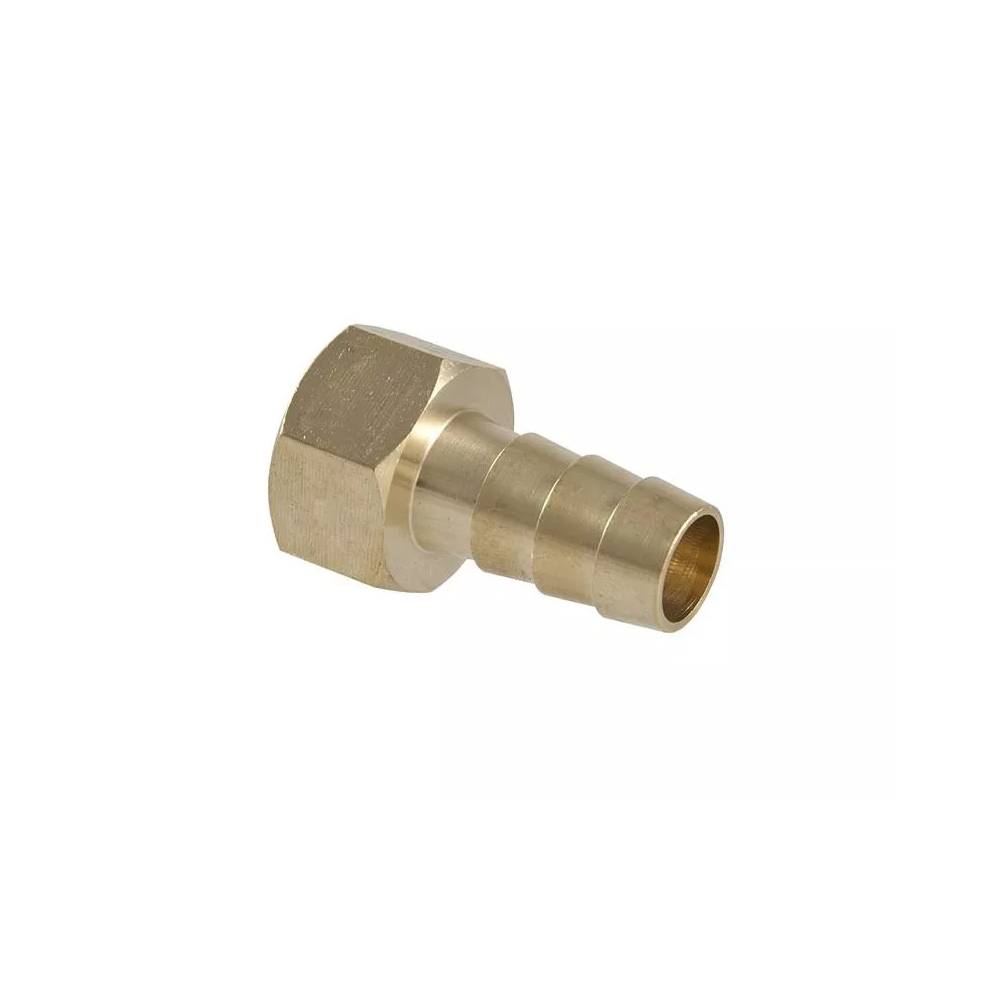 Jungtis TDM Brass 469E, 1/2 colio - vidinis sriegis / 10 mm - žarnos antgalis, 1/2" x 10mm