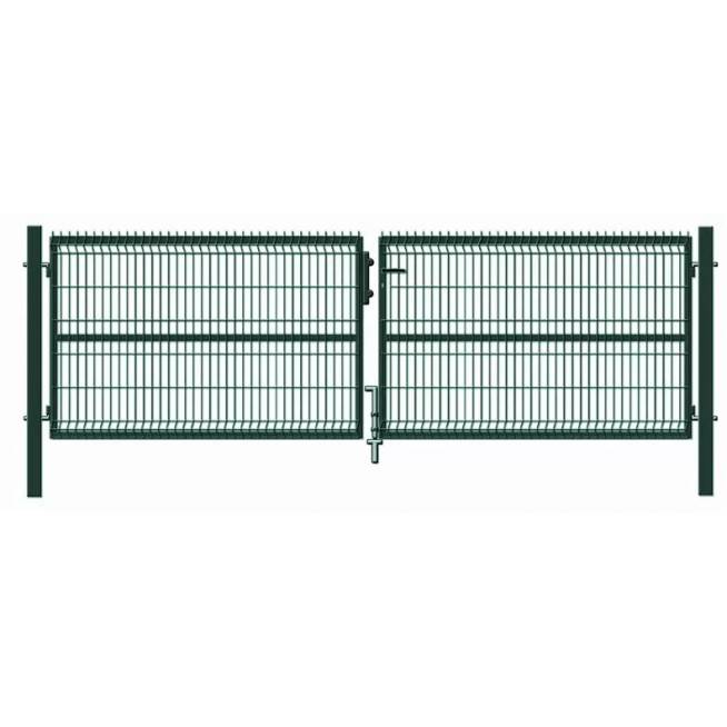 Vartai segmentiniu užpildu Garden Center RAL6005, 400 cm x 123 cm, žalia