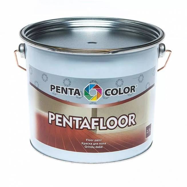 Grindų dažai Pentacolor Pentafloor, pilka, 2.7 l