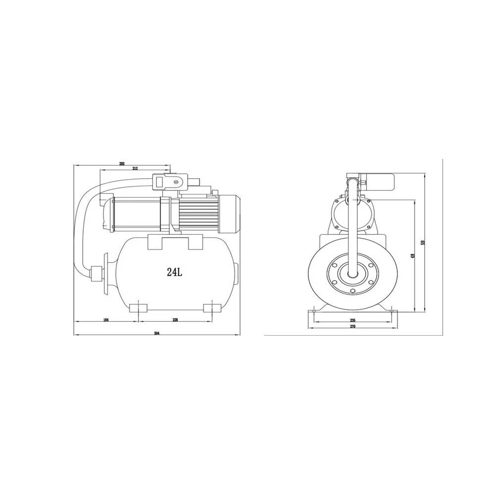 Hidroforas Haushalt HF-920, 920 W, 24 l