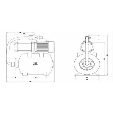 Hidroforas Haushalt HF-920, 920 W, 24 l