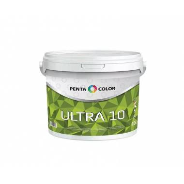 Dispersiniai dažai Pentacolor Ultra 10, balta, 10 l