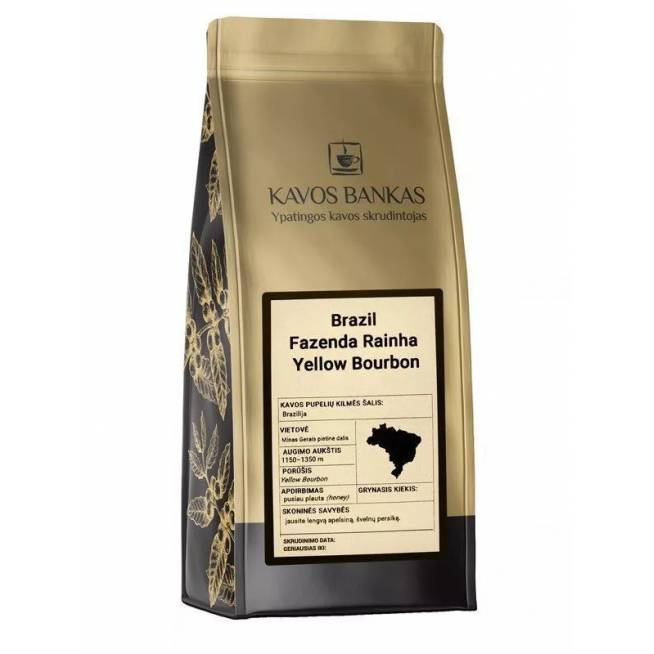 Kavos pupelės Kavos Bankas Brazil Yellow Bourbon, 0.5 kg