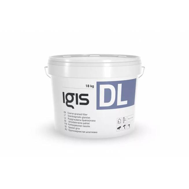 Glaistas Igis DL, stambiagrūdis, balta, 18 kg