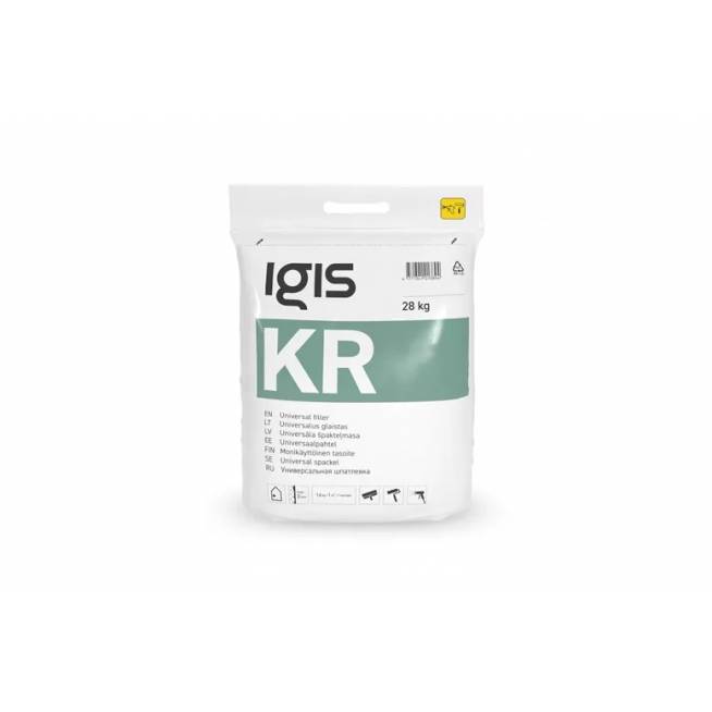 Universalusis glaistas Igis KR, purškimui / volavimui, balta, 28 kg