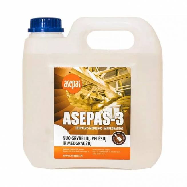 Antiseptikas Asepas-3, skaidri, 3 l