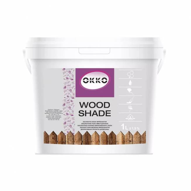 Impregnantas Okko Wood Shade, riešuto, 1 l