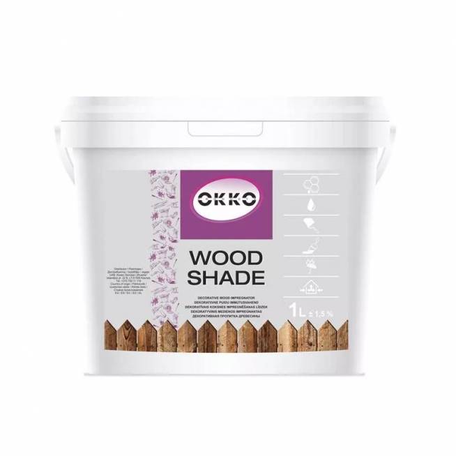 Impregnantas Okko Wood Shade, pilka, 1 l