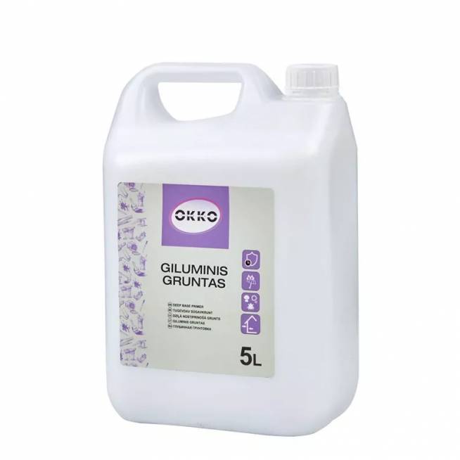 Gruntas giluminis Okko, balta, 5 l