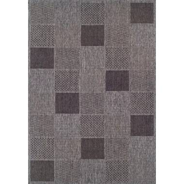 Kilimas lauko terasoms Domoletti Dawn 85 DM9-E, pilkas, 230 cm x 160 cm