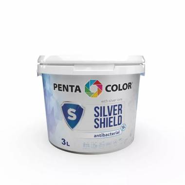 Sienų dažai Pentacolor Silver Shield, balta, 3 l