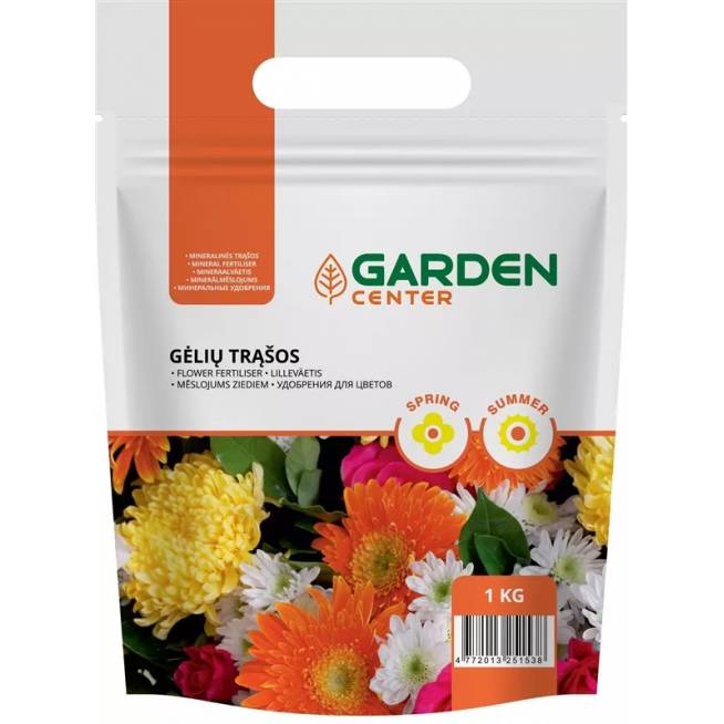 Trąšos gėlėms Garden Center, birios, 1 kg