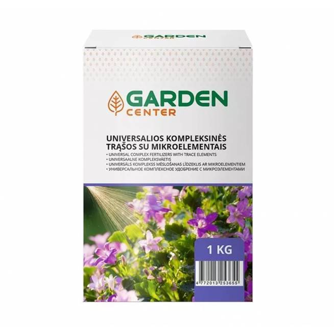 Trąšos universalios Garden Center, granuliuotos, 1 kg