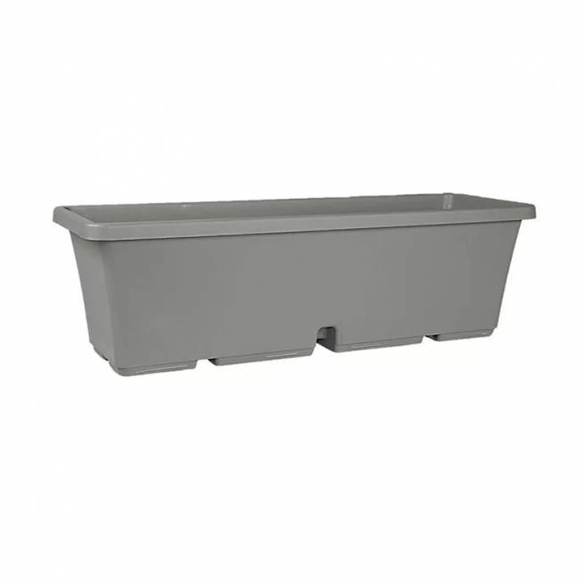 Gėlių vazonas Domoletti TBTISB60-125, plastikinis, 60 cm, Ø 17 cm, pilkas