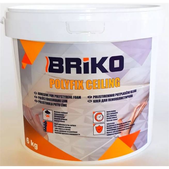 Klijai lubų dangos Briko Polyfix Ceiling, 6 kg