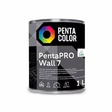 Dažai Pentacolor PentaPro Wall 7, balta, 1 l