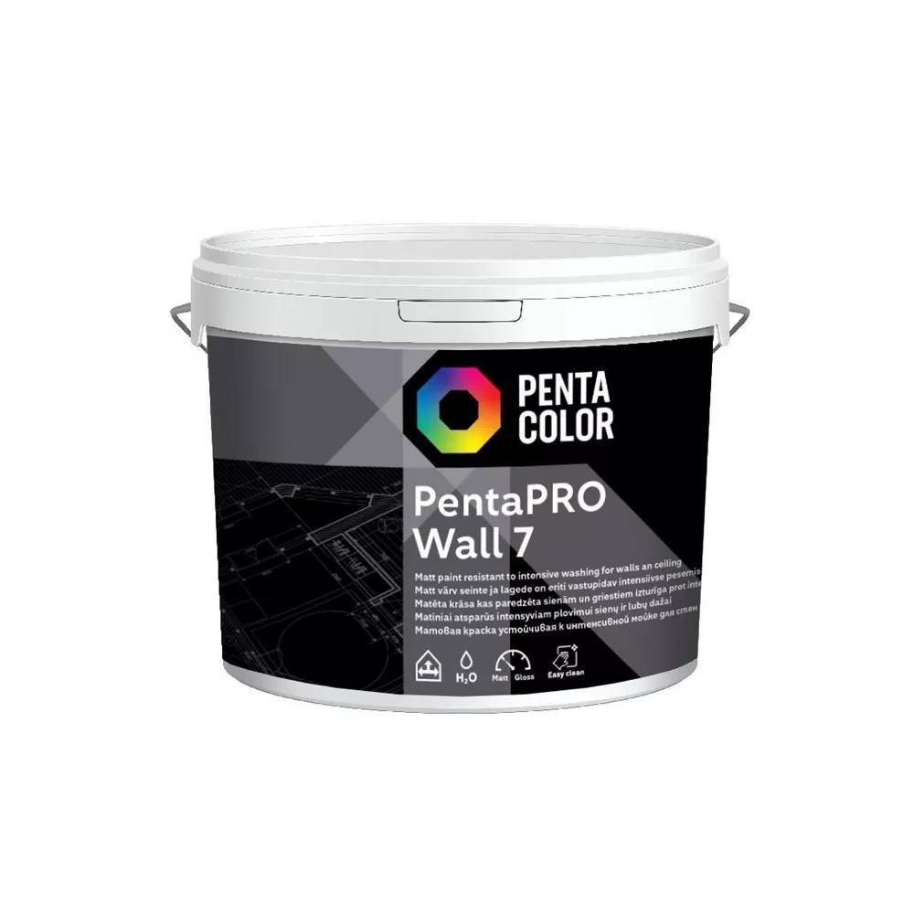 Dažai Pentacolor PentaPro Wall 7, balta, 10 l