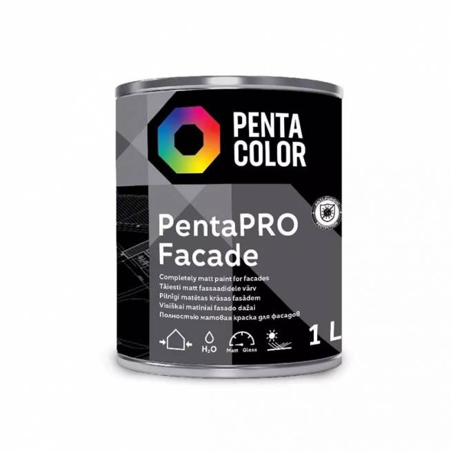 Dažai Pentacolor PentaPro Facade, balta, 1 l