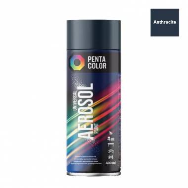 Aerozoliniai dažai Pentacolor Universal, paprastieji, antracito, 0.4 l