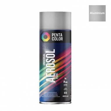 Aerozoliniai dažai Pentacolor Universal, paprastieji, aliuminio pilka, 0.4 l