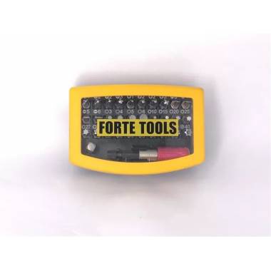 Atsuktuvų antgalių komplektas Forte Tools BT-1032C, 25 mm, 1/4"