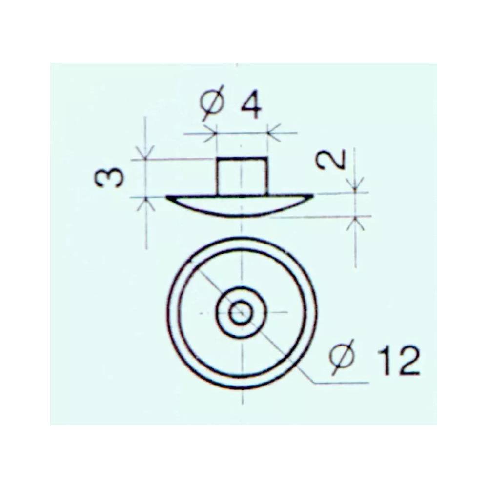 Dangteliai konfirmatoriaus Haushalt DK/S29, 12 mm, 100 vnt.