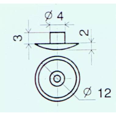 Dangteliai konfirmatoriaus Haushalt DK/S29, 12 mm, 100 vnt.