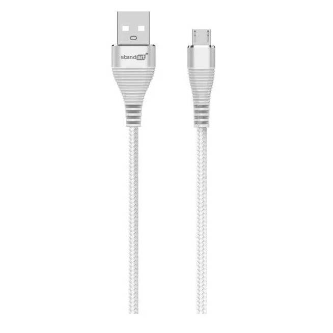 Laidas Standart GT-RH014, Micro USB, 120 cm, sidabro