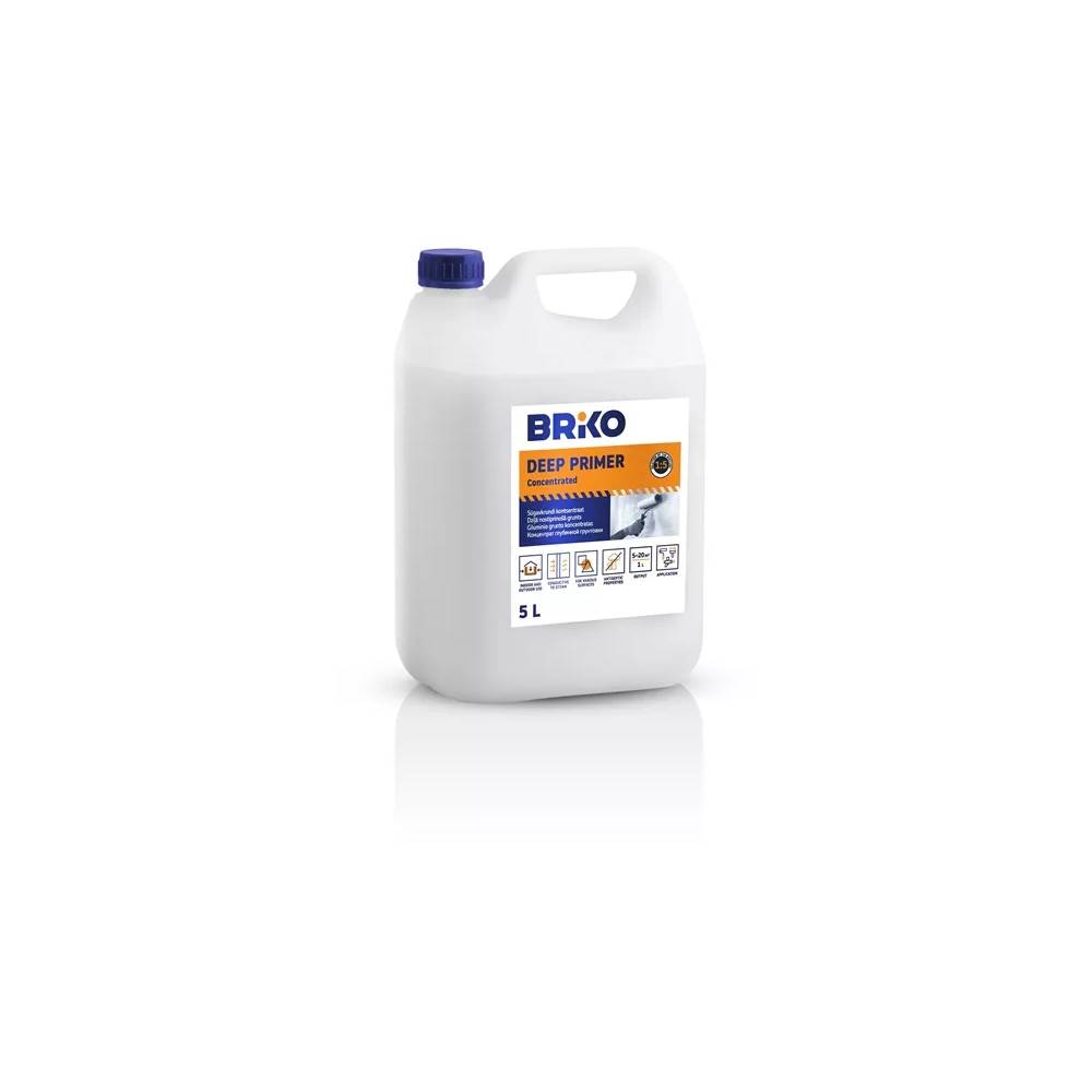 Gruntas giluminis Briko, balta, 5 l