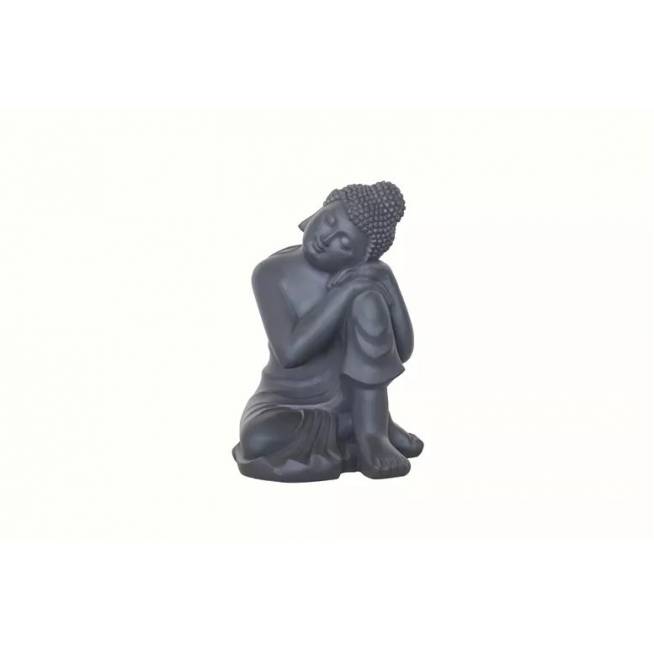 Statula "Buda" Garden Center LT33552-A, 27.5 cm x 24.5 cm x 35.5 cm, pilka